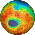 古老陨击坑密布的南半球、最大的陨击坑